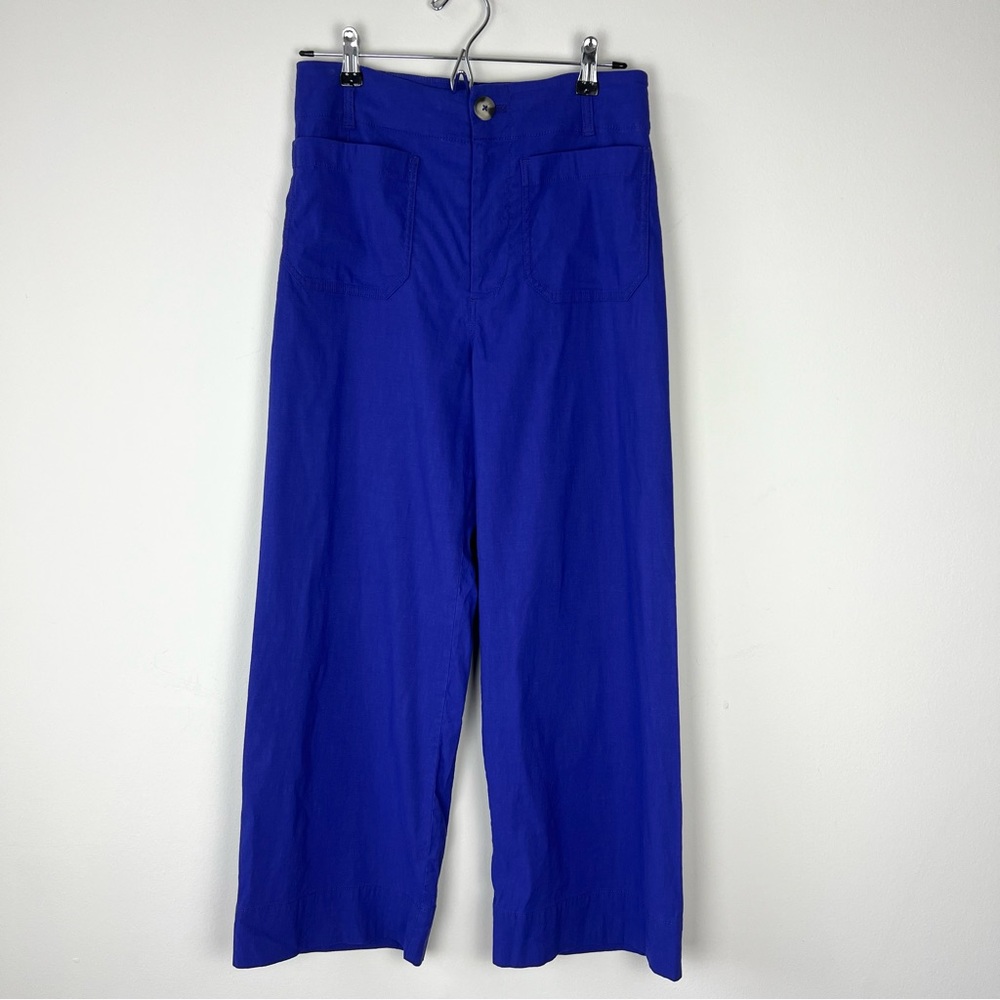 Anthropologie The Colette High Rise Pants Blue Purple